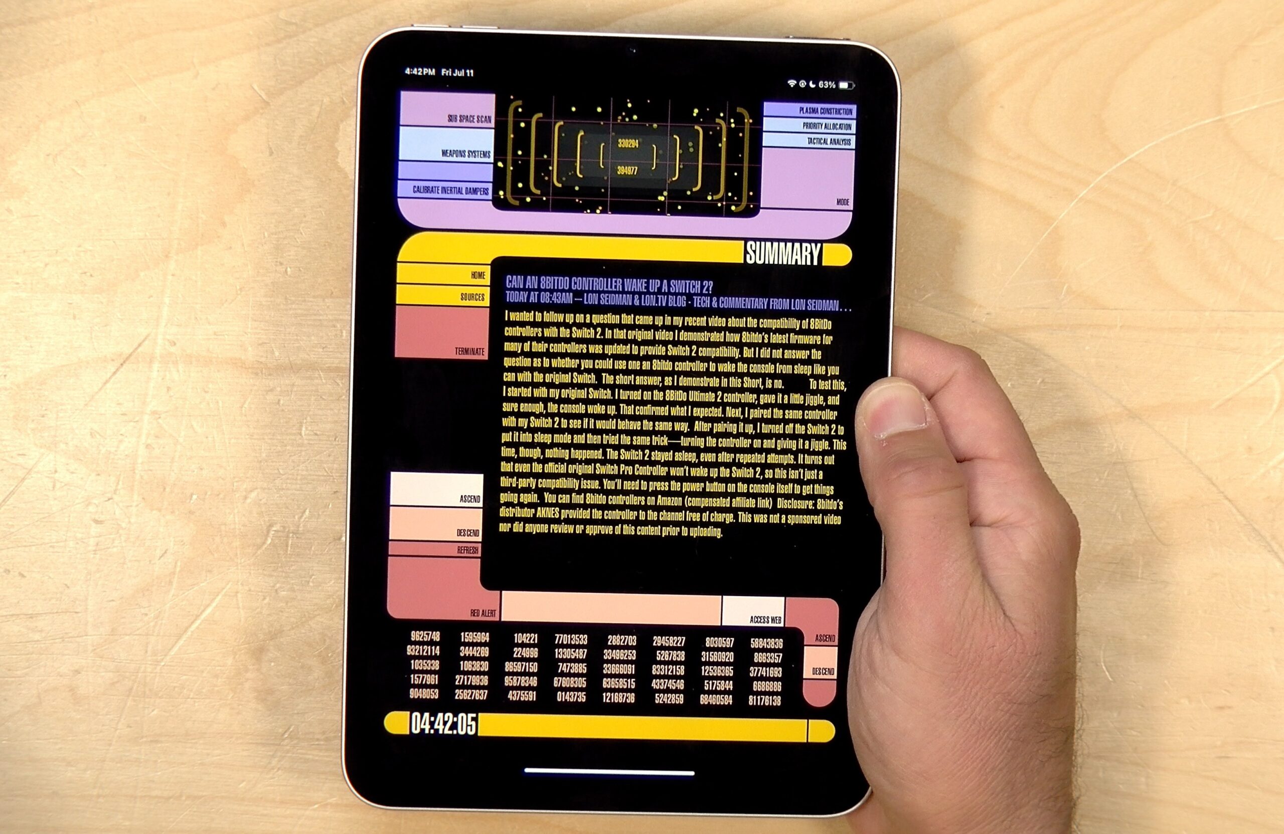 Free App Hidden Gem: STARSS - RSS Reader with a Star Trek LCARS ...